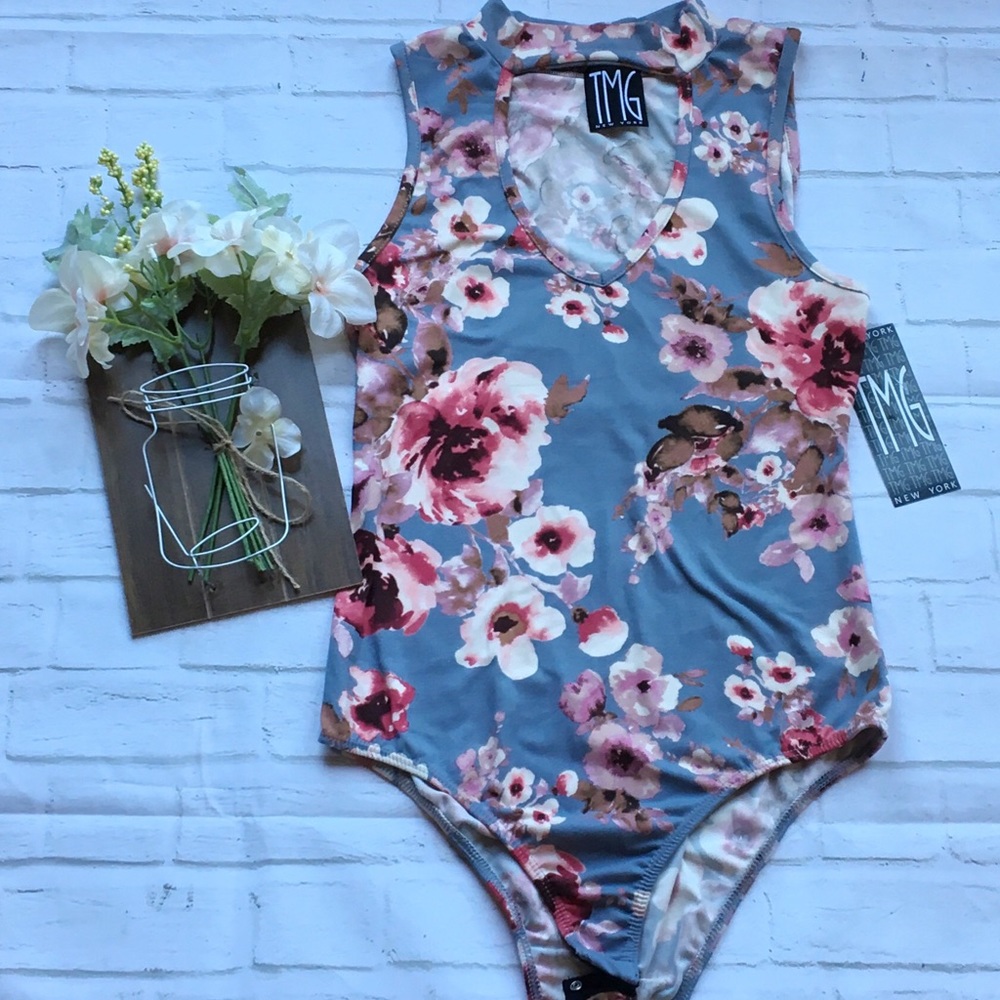 NWT Juniors Choker One Piece Body Suit- by: TMG